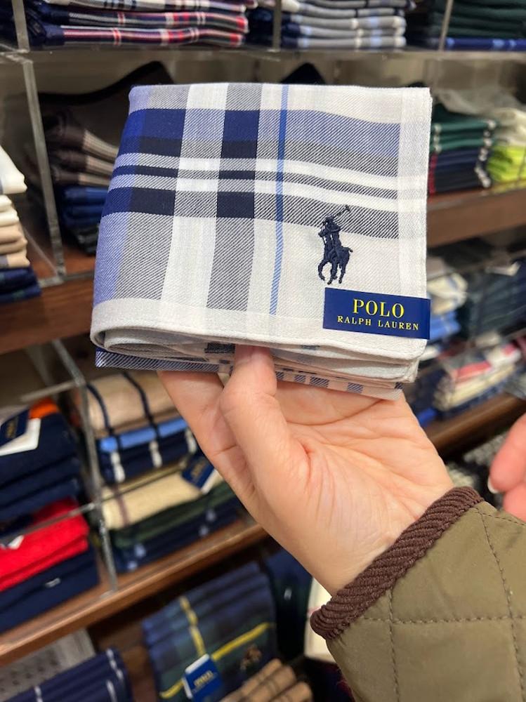 폴로 랄프로렌 2024SS 체크 손수건 3컬러 택 1