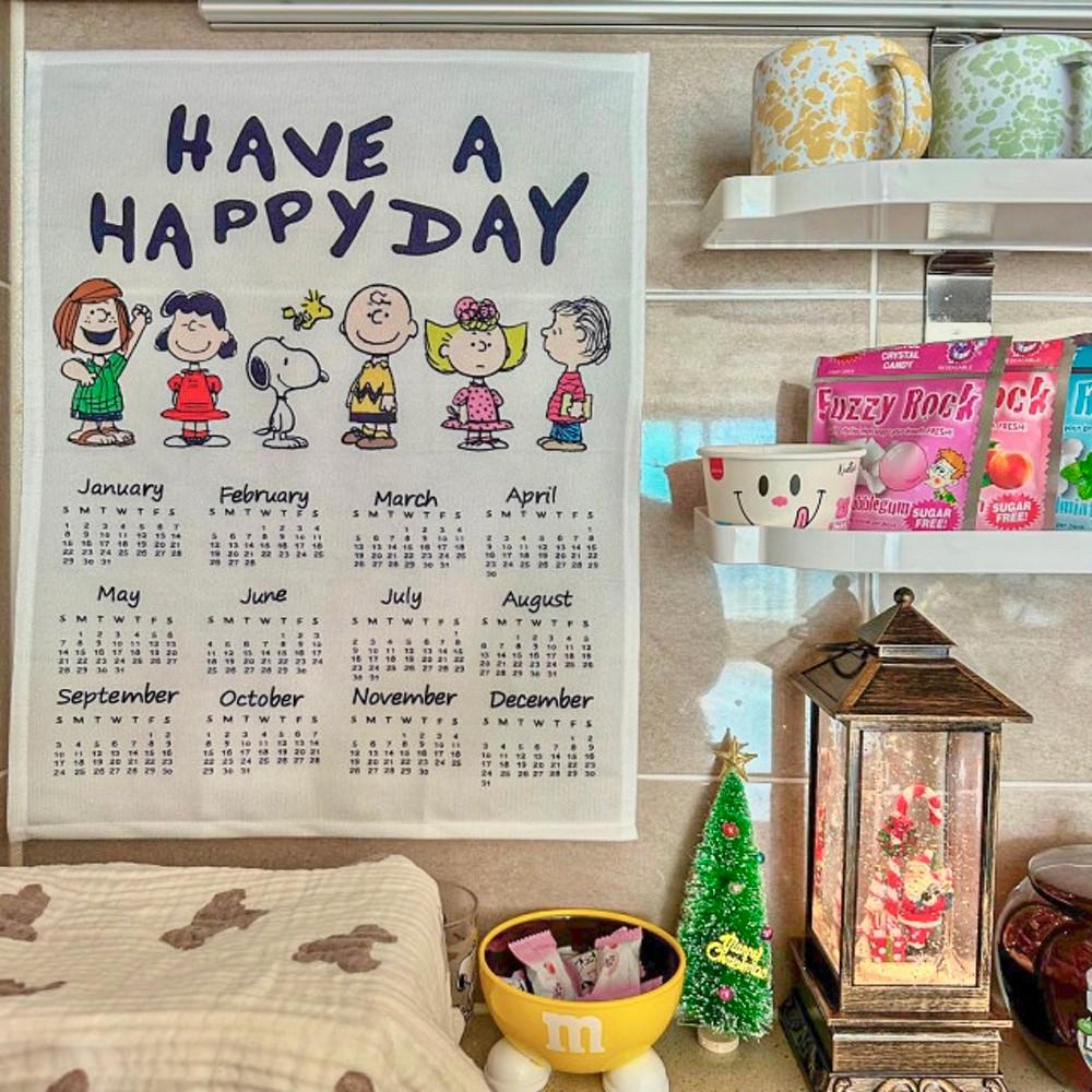 2023 스누피 달력 패브릭 캘린더 엽서 포스터 벽걸이 패브릭달력