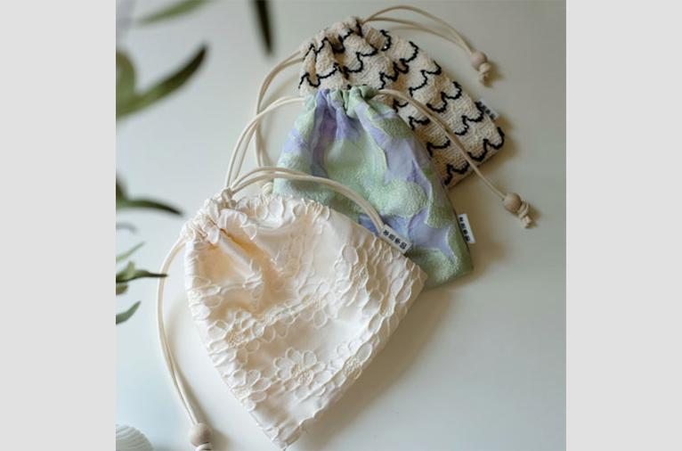 [효은계절] 소복이 미니 끈 파우치 3종 (아이보리) (4차입고)