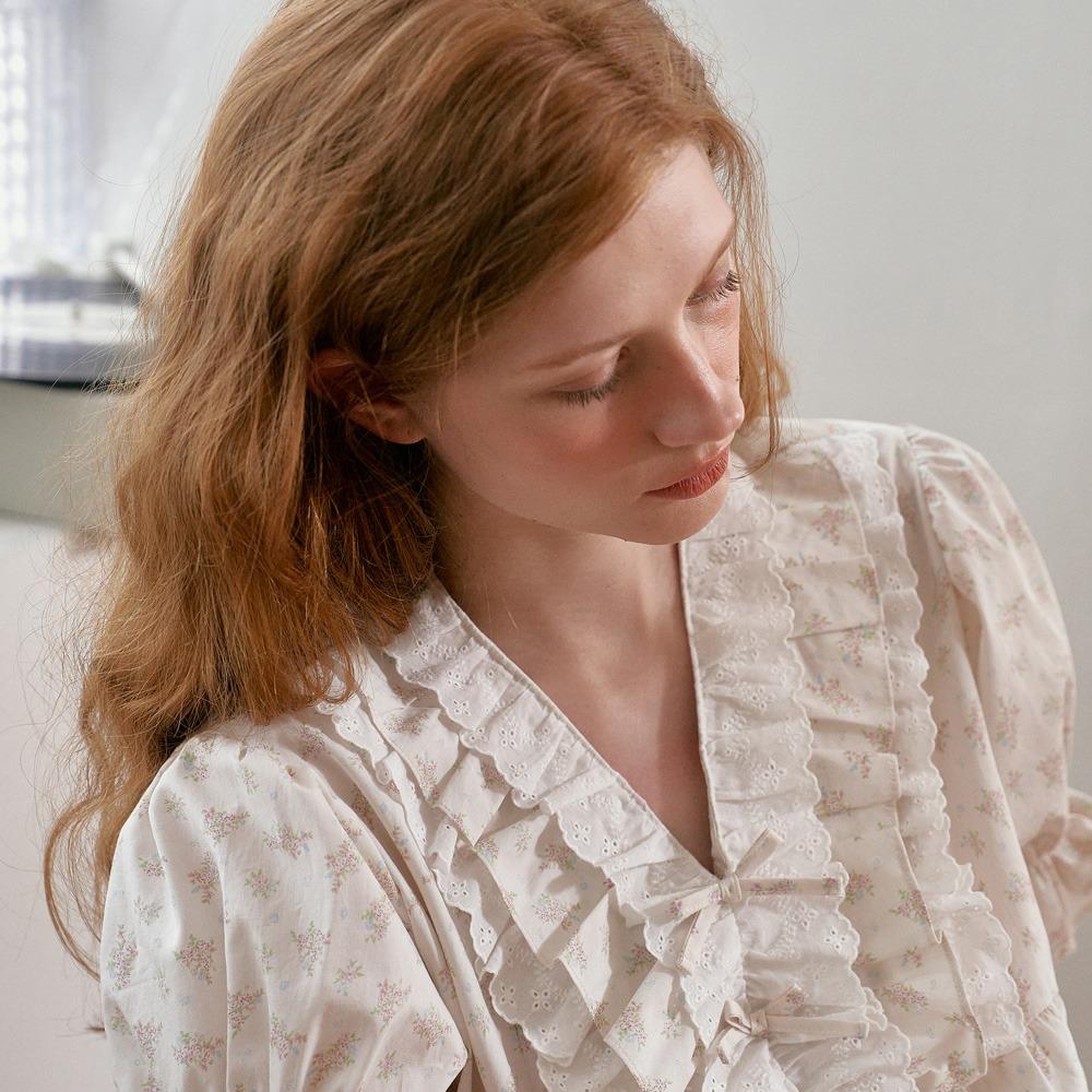 엘비라 반팔 투피스 아이보리 (40수)