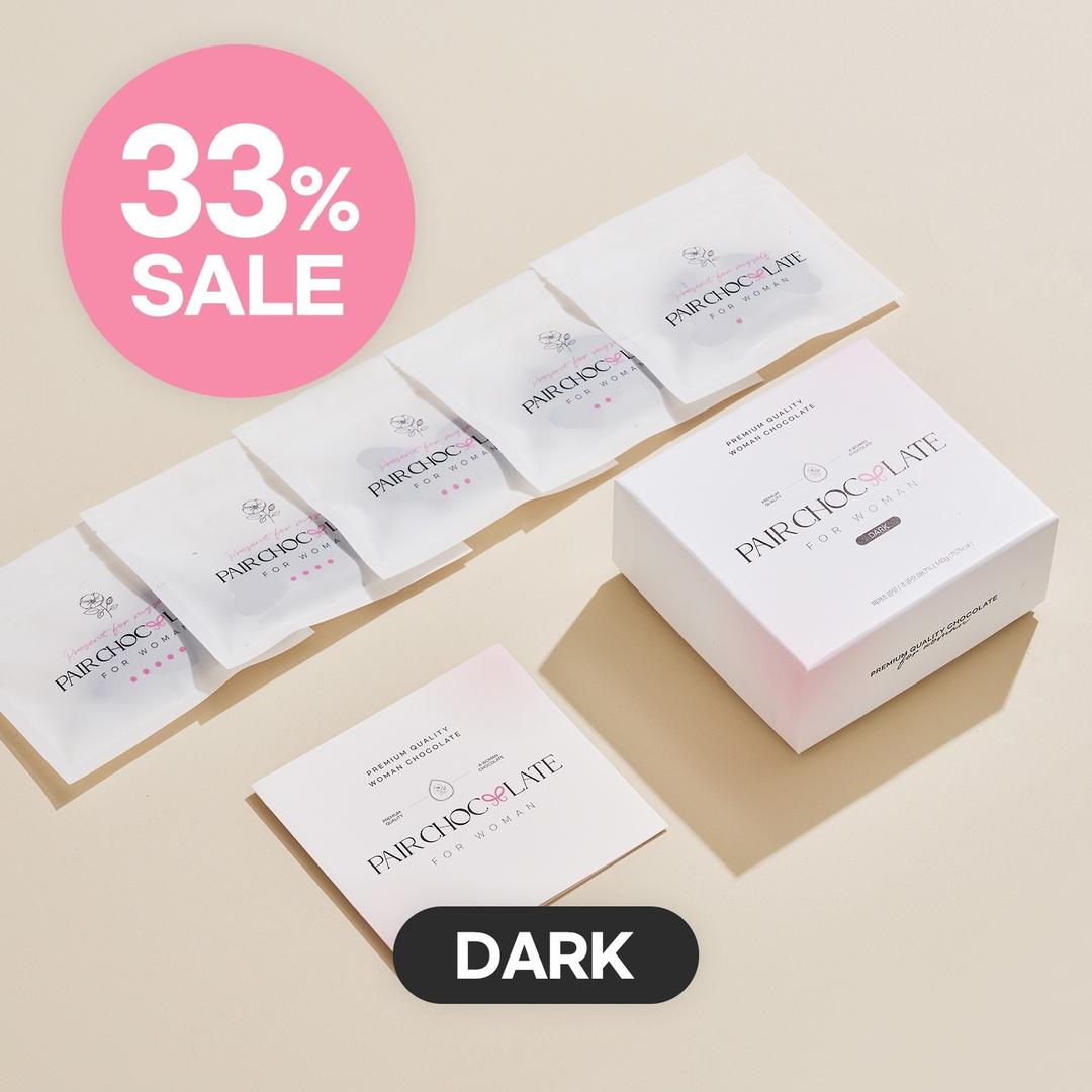 [그날초콜릿] 마법의날 생리통 다크초콜릿, 성년의날 여자친구 선물 페어초콜릿 픽스 두바이