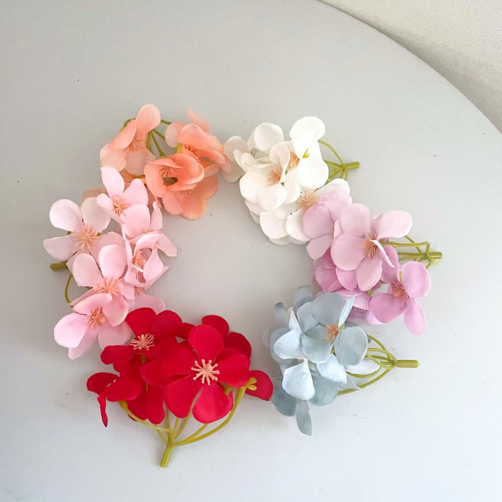 티드 5잎 조화 꽃 토퍼 생일토퍼 케이크장식 생화케이크