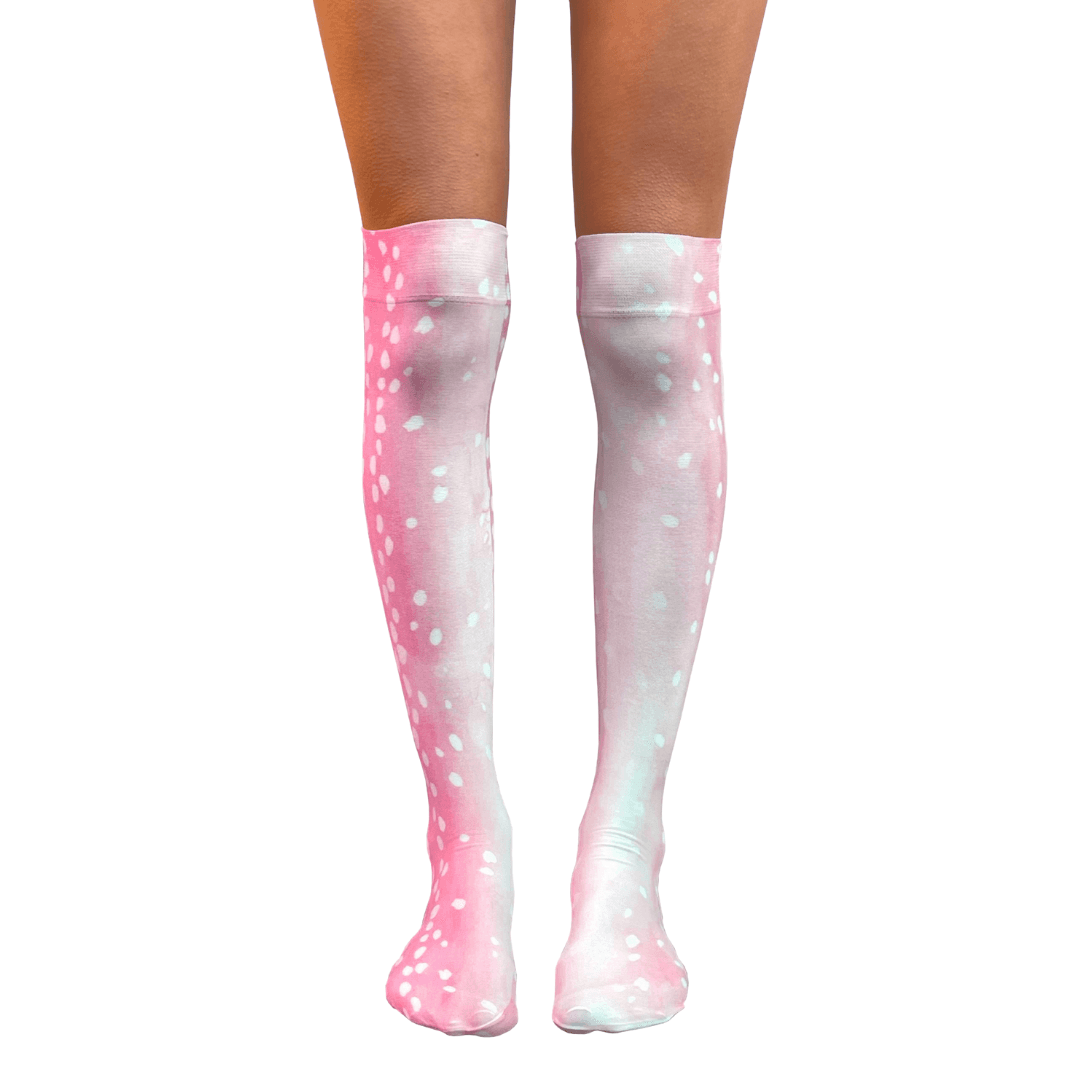 Pink Bambi Knee High Socks