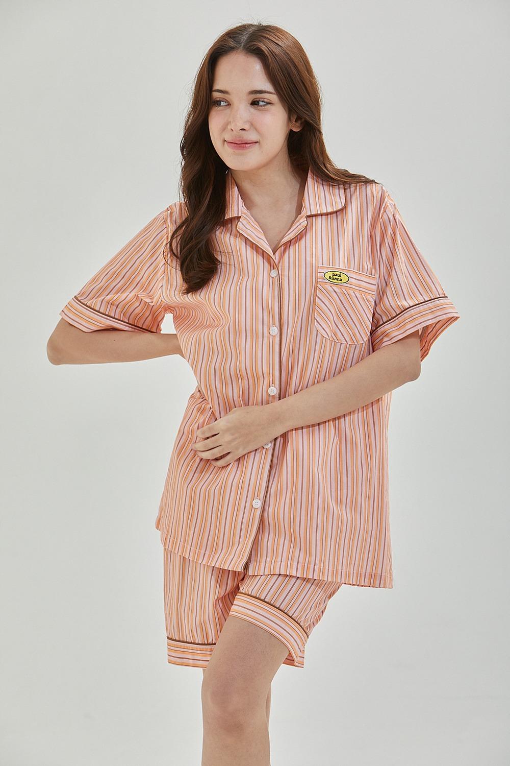 폴앤안나 팬들리 반소매 파자마 세트 오렌지