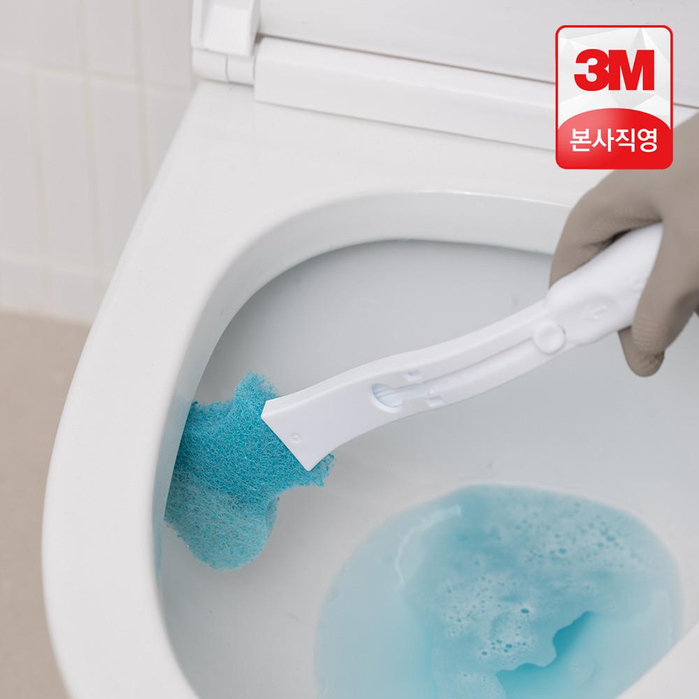 3M 변기청소 크린스틱 리필 30개(핸들X) 화장실욕실청소도구 일회용 청소솔 스카치브라이트