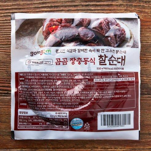 곰곰 장충동식 찰순대, 500g, 1개