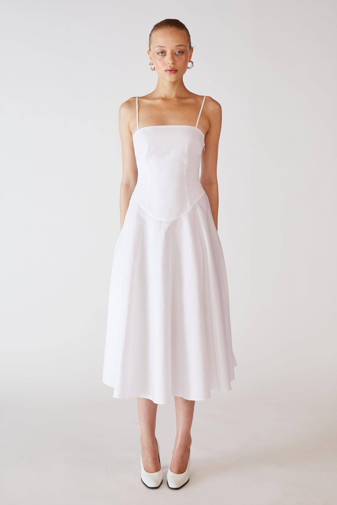 Lady Cotton Dress - XS / White