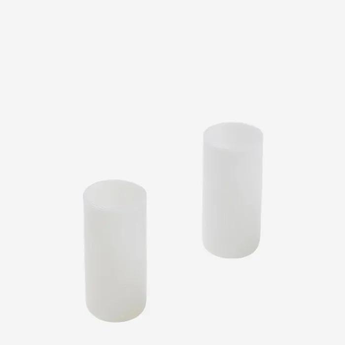 아이데코 밀크 글라스 하쿠 슬림 - 화이트(2pcs)