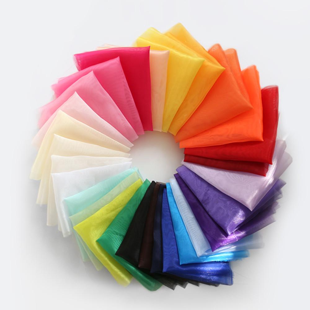 크리스탈 노방 원단 한복원단 안감 오간자 대폭 무지 28종 41760