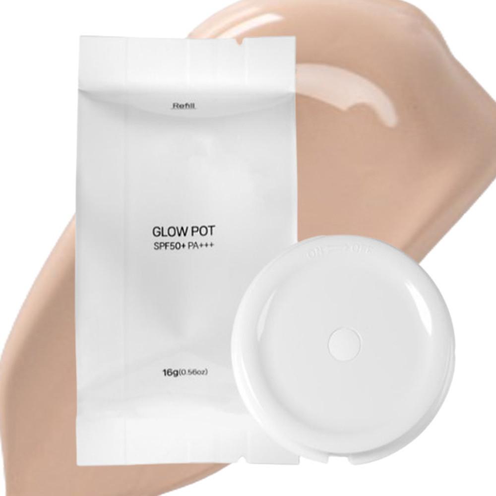 베몽테스 글로우팟 쿠션 수분 광채 물광 선 비비 재생쿠션 리필 16g SPF50+/PA+++