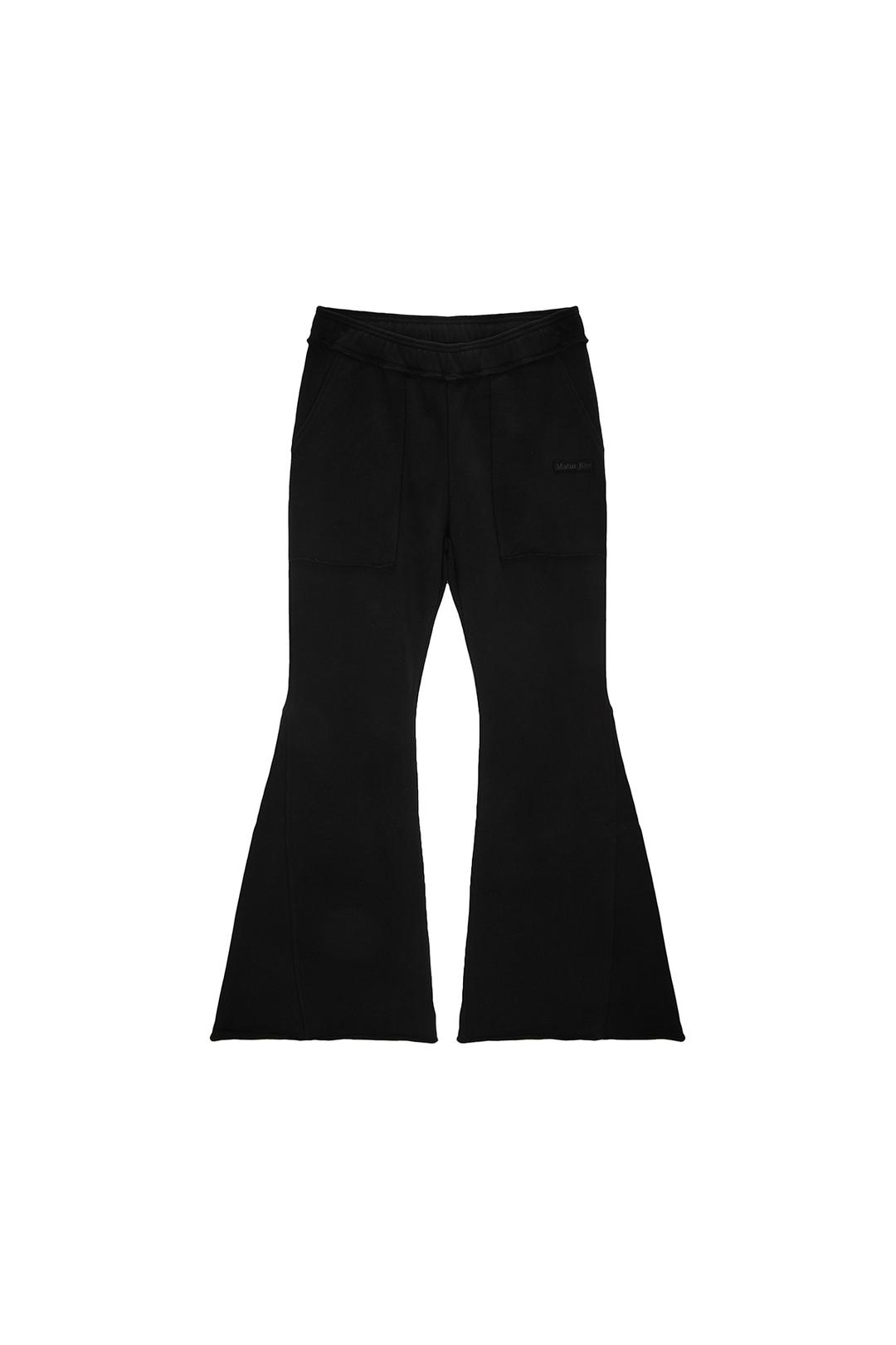 CUT OUT DETAIL SWEATPANTS IN BLACK