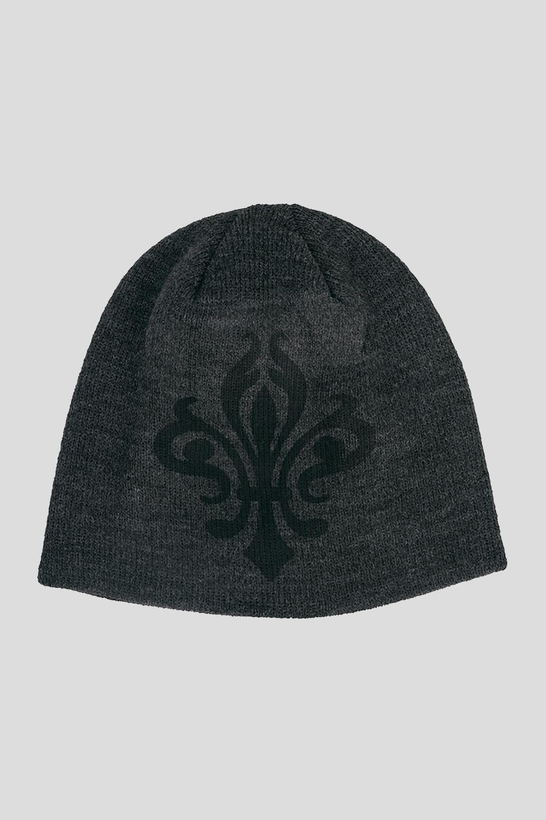 Jugendstil charcoal beanie