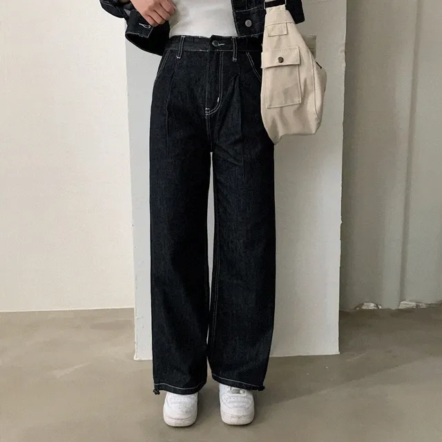 [2024셋업/조거o] 문의대란 스티치 데님팬츠/청바지 - 2color