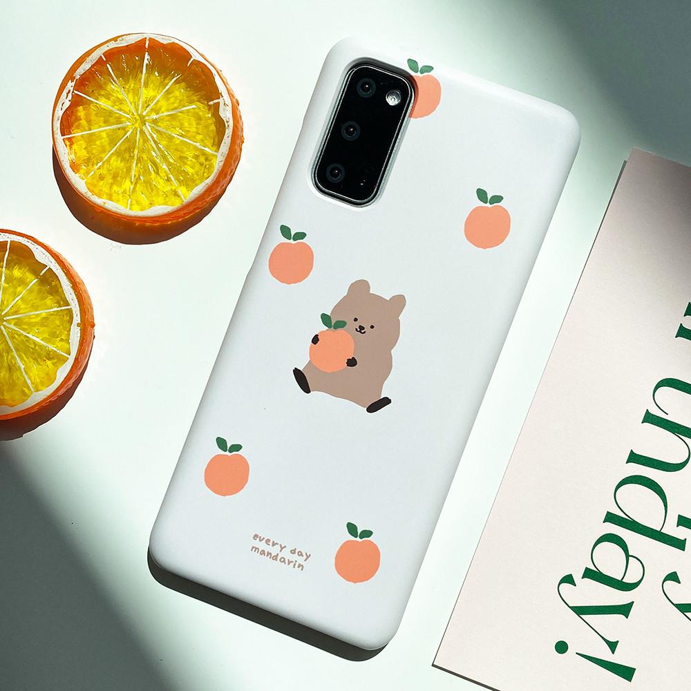 갤럭시 S20 케이스 하드 만다린쿼카 크림