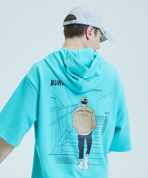 스트릿 보이 반팔 후디 MINT (MN2TU245-042)