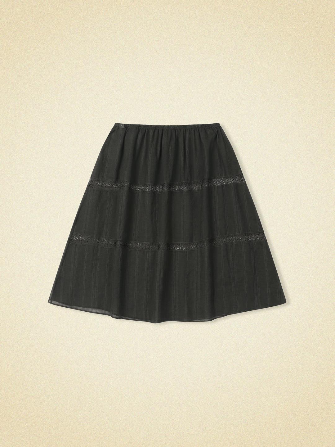 airy skirt - charcoal