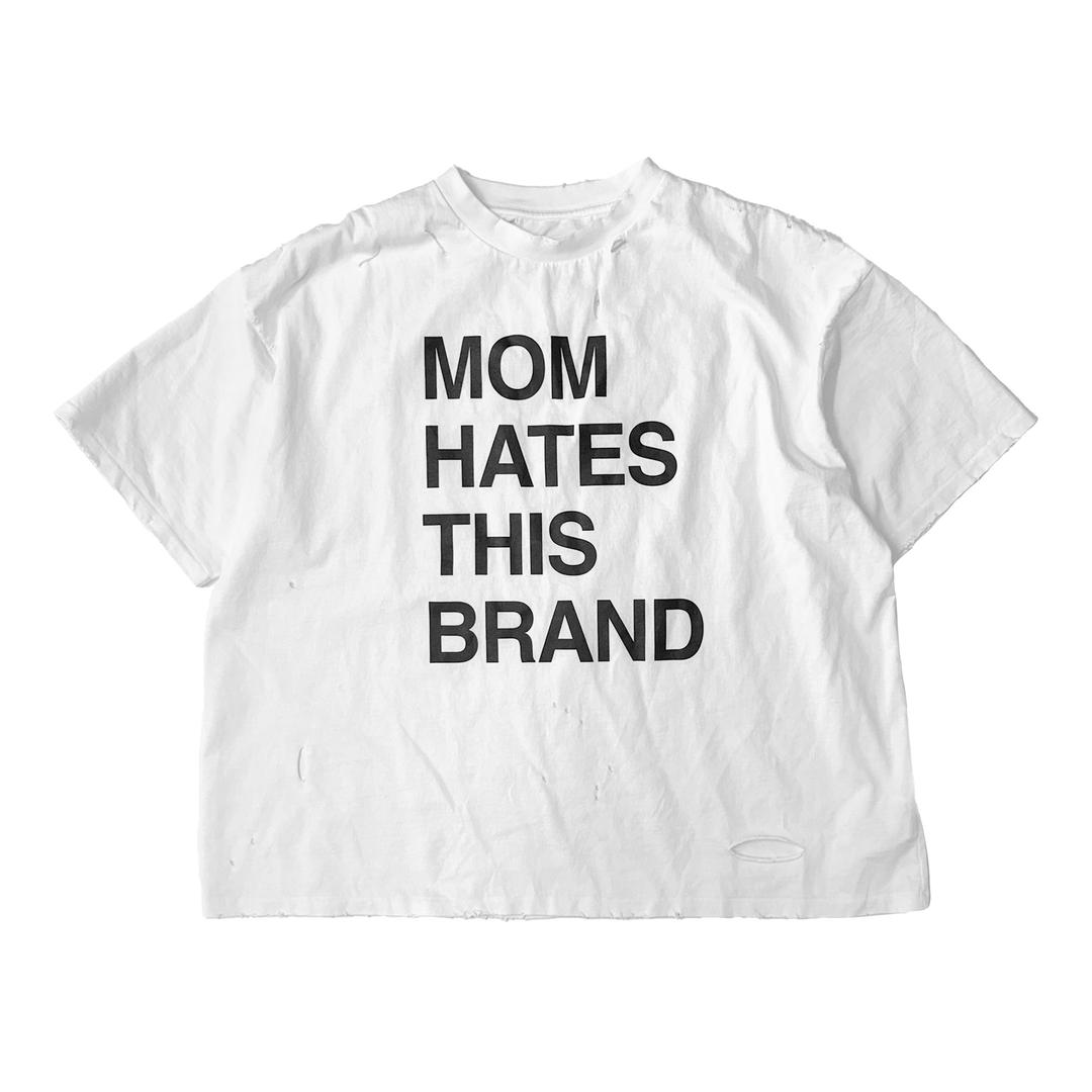 MOM HATES THIS BRAND VTG TEE - WHITE