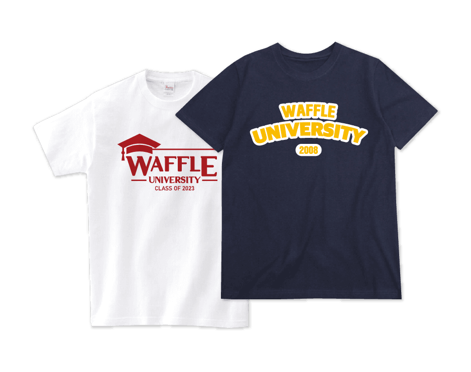 와플대학 로고 반팔 티셔츠 남녀공용 WU Logo T-shirt