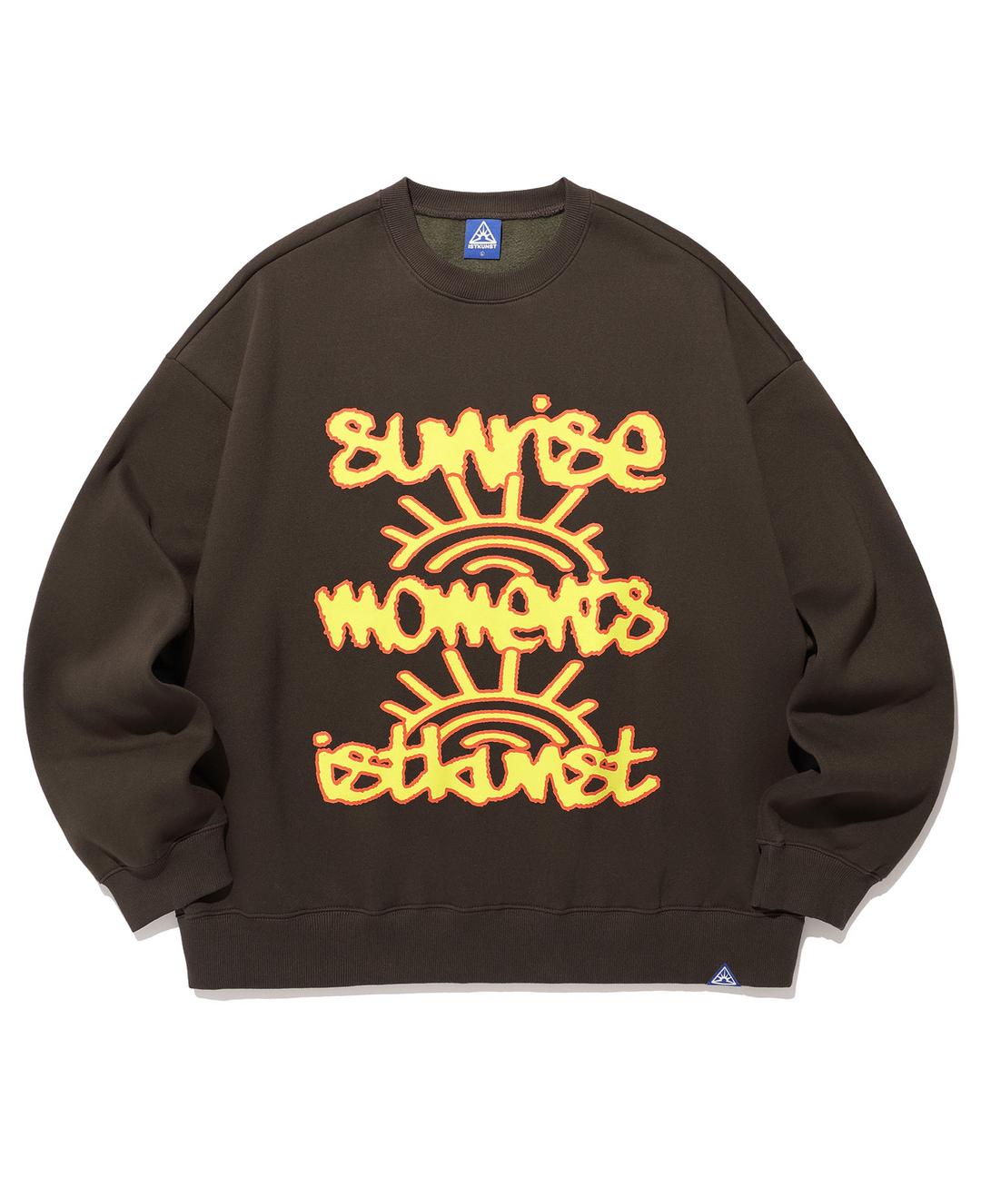 SUNRISE MOMENT SWEATSHIRTS_BROWN
