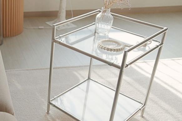 (리뷰이벤트) 2단 아크릴 모듈선반 사이드테이블 A타입 6colors