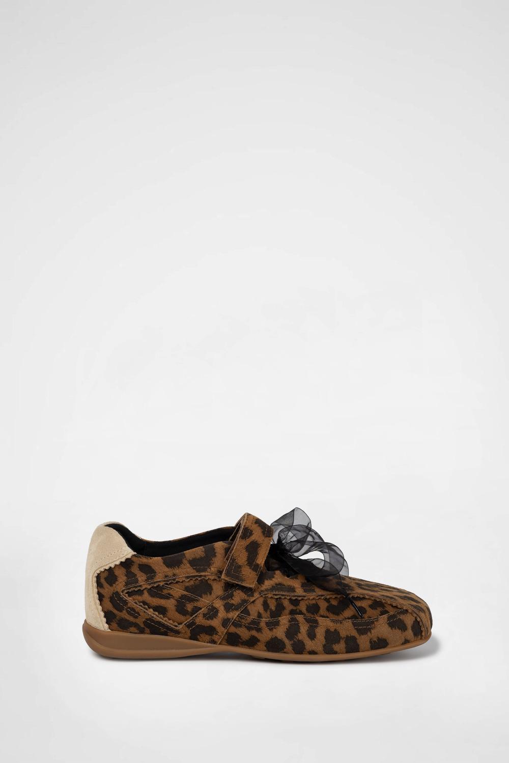 PINKING MARY JANE SNEAKERS / LEOPARD