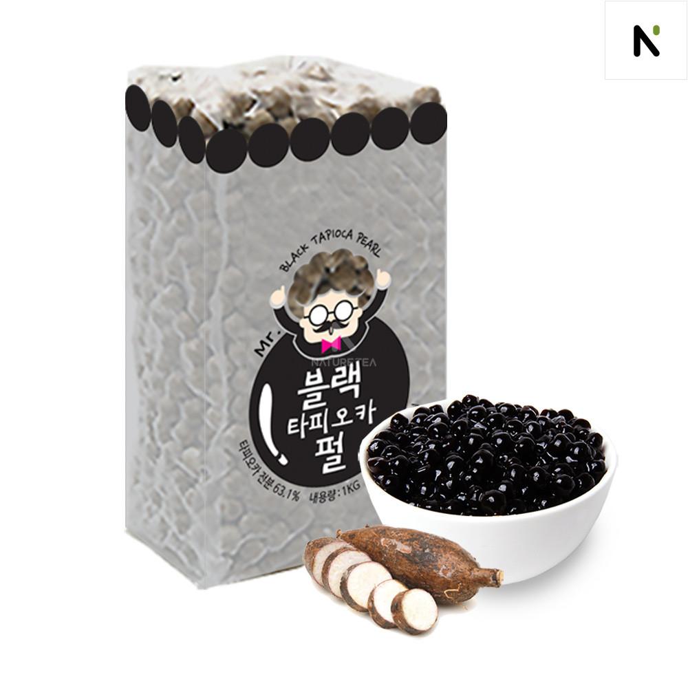 네이쳐티 버블티 블랙 타피오카펄 1kg 음료토핑 카페재료