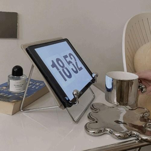 메탈릭 아이패드 거치대 노트북 거치대 북스탠드 철제독서대 잡지 다