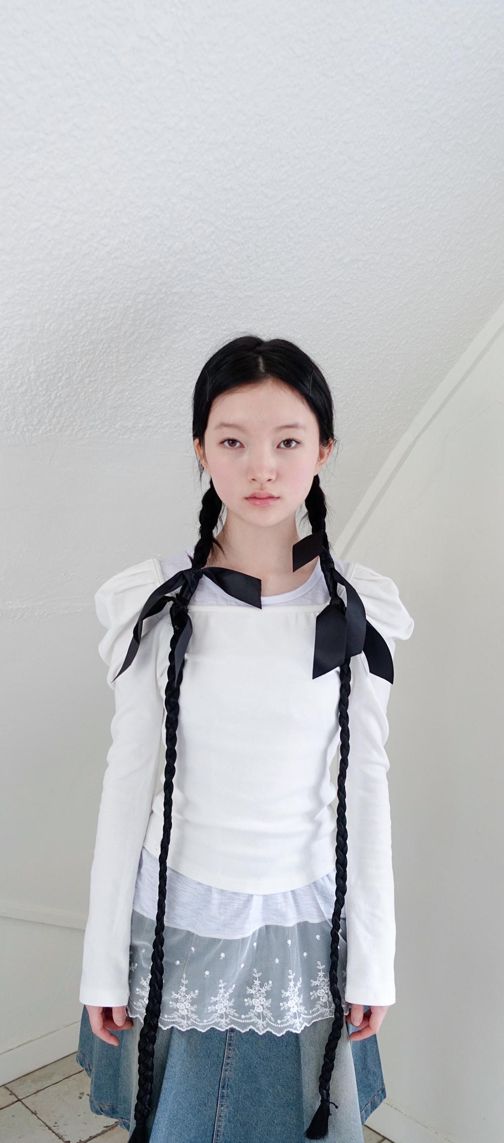 puff sleeve square top