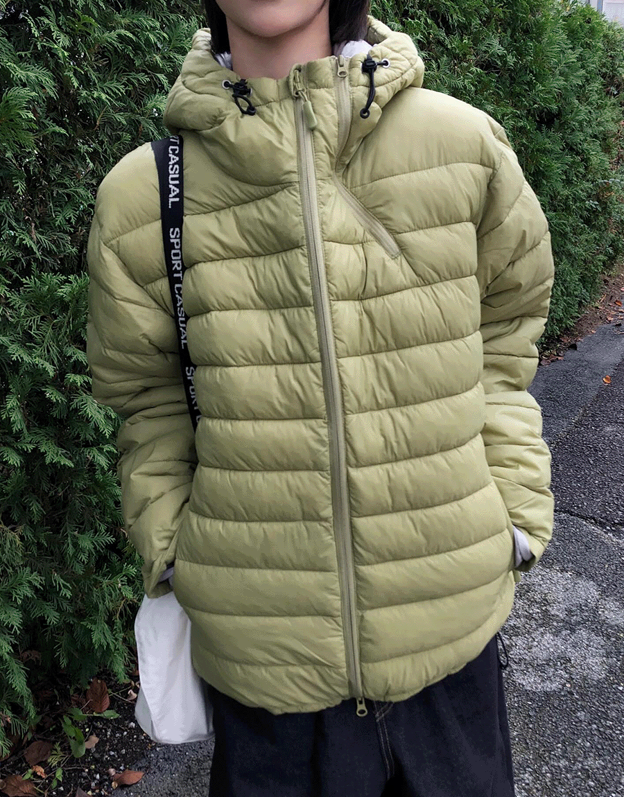 슬로 [예약발송] 너즈 립 테크 경량 패딩 (4color)