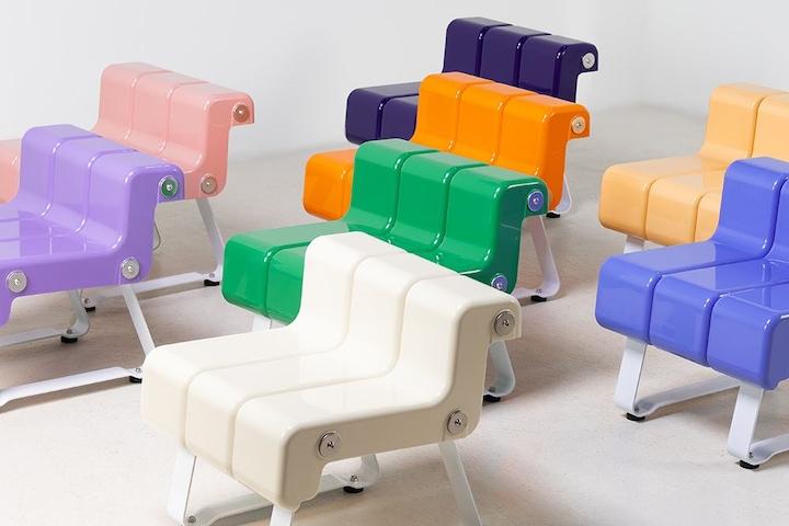 체르니 레트로 빈티지 카페 테라스 1인 야외 벤치 의자 8colors