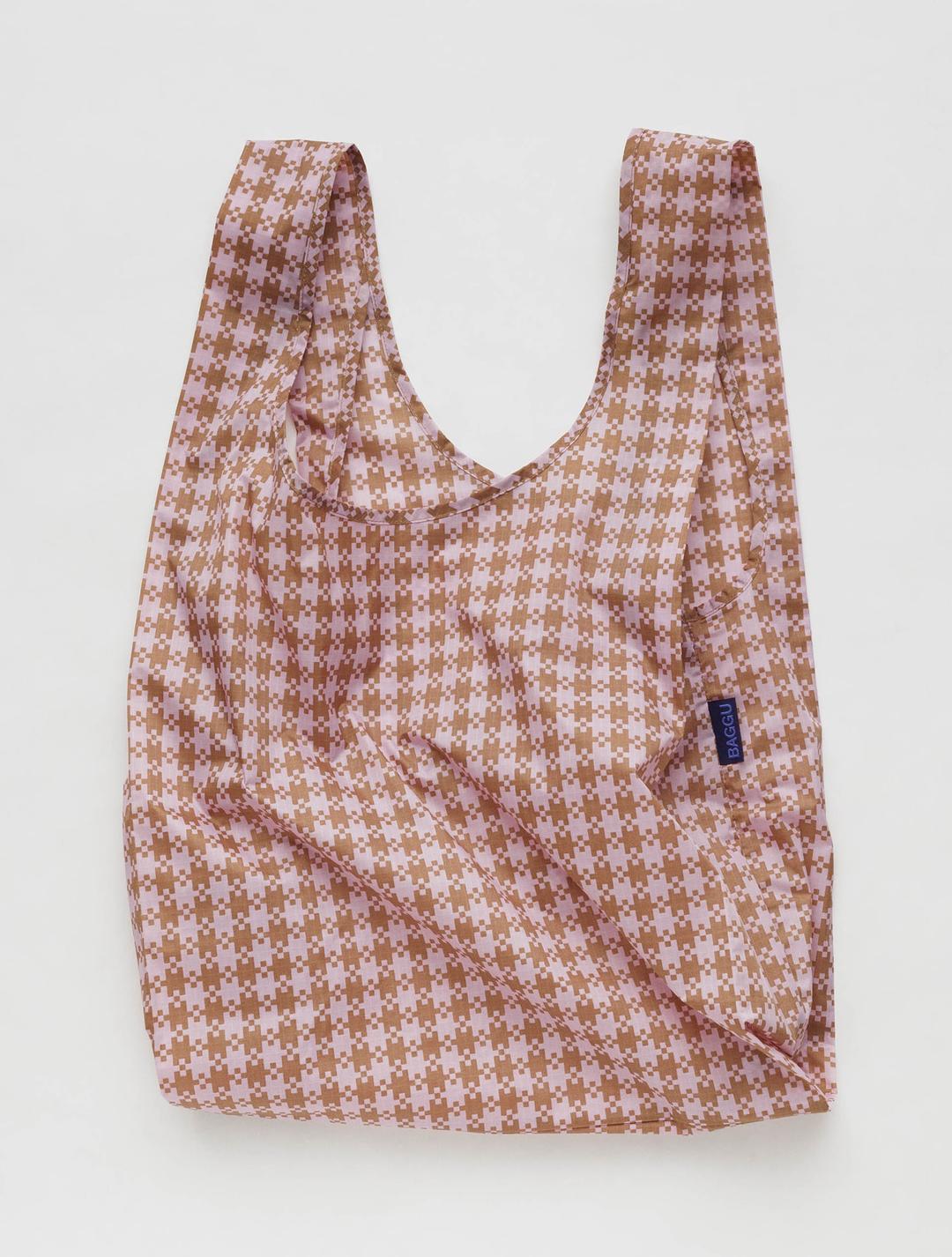 Standard Baggu - Rose Pixel Gingham