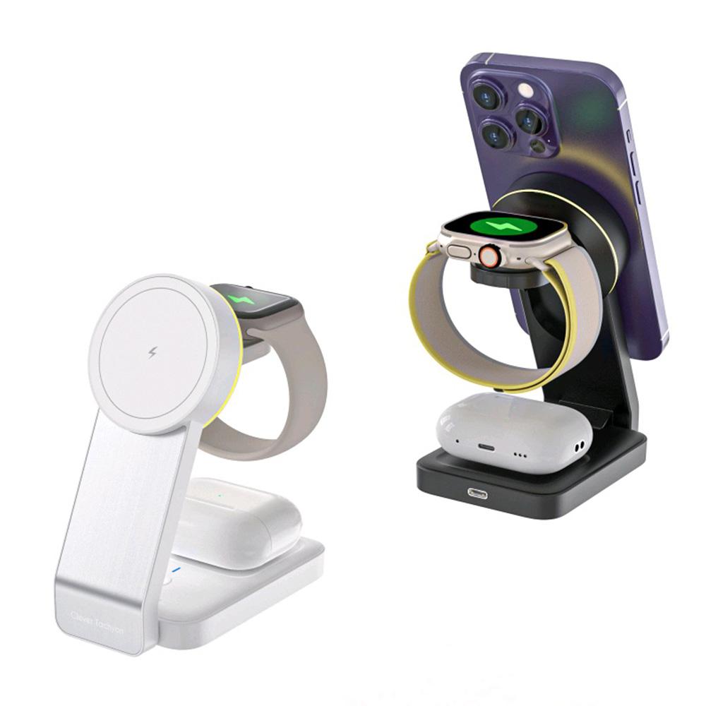 클레버 타키온 3in1 애플 맥세이프 워치충전독 접이식 고속 멀티 무선충전기 MFL3