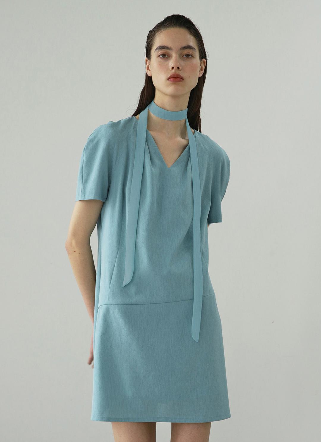 modern mini dress_mint