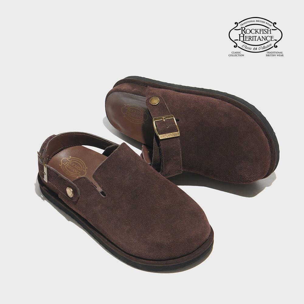 [락피쉬헤리턴스] 레더 투웨이 샌들 - CHOCO