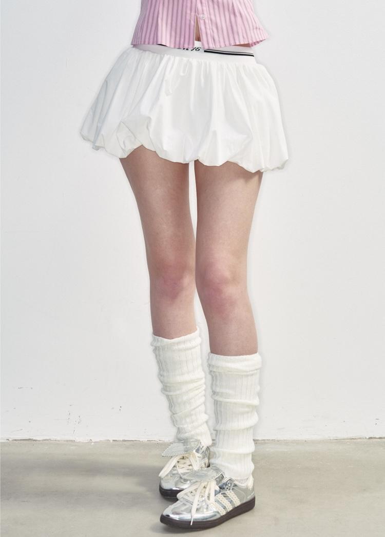 NS76 Band Puffy Miniskirt (2color)