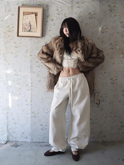 paris fur jacket, 2color