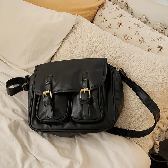 빈티지 레더 크로스 백