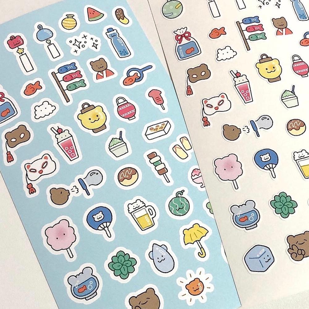 [데코보코] 여름축제 스티커 (on)