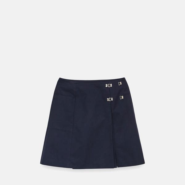 HK Wrap Skirt (Navy)