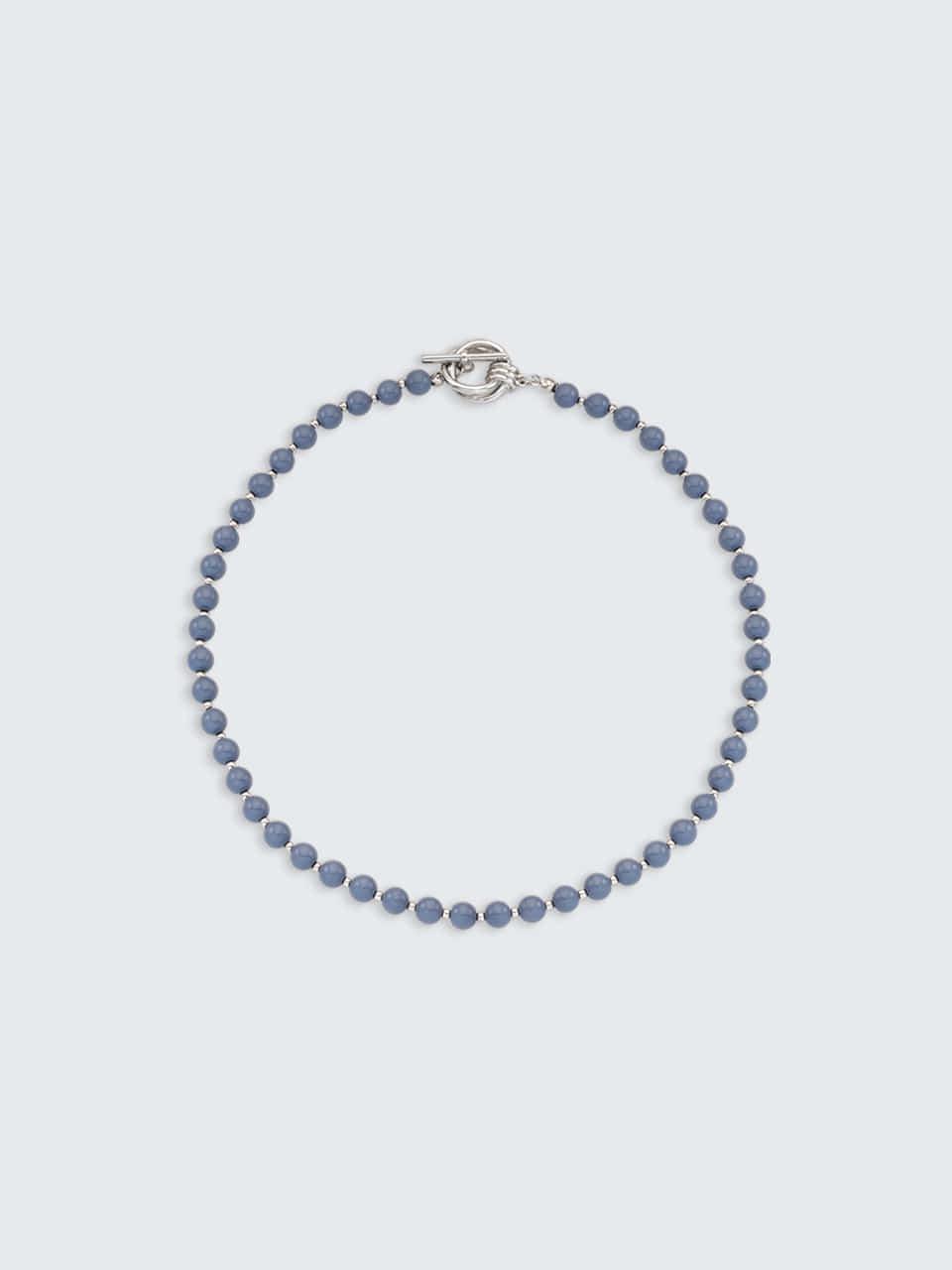 [이다희착용]Double Ring Ball Necklace_VH2479NE009M