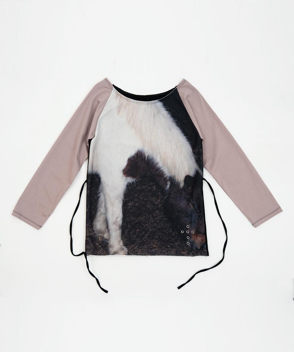 FURRY RAGLAN T SHIRTS [PINK]