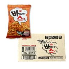 달콤하고 고소한 바베큐맛스낵 100g 주전부리 노래방 맥주안주 군것질