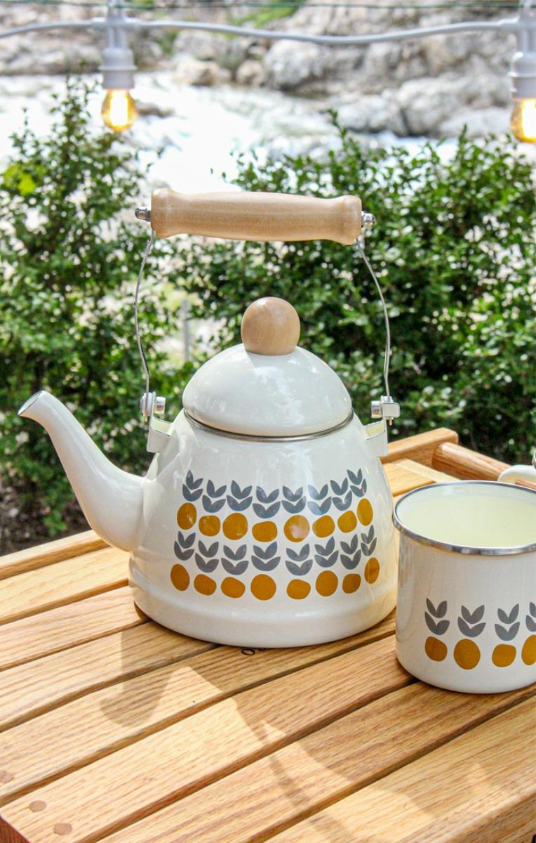 레트로 법랑 주전자/머그잔