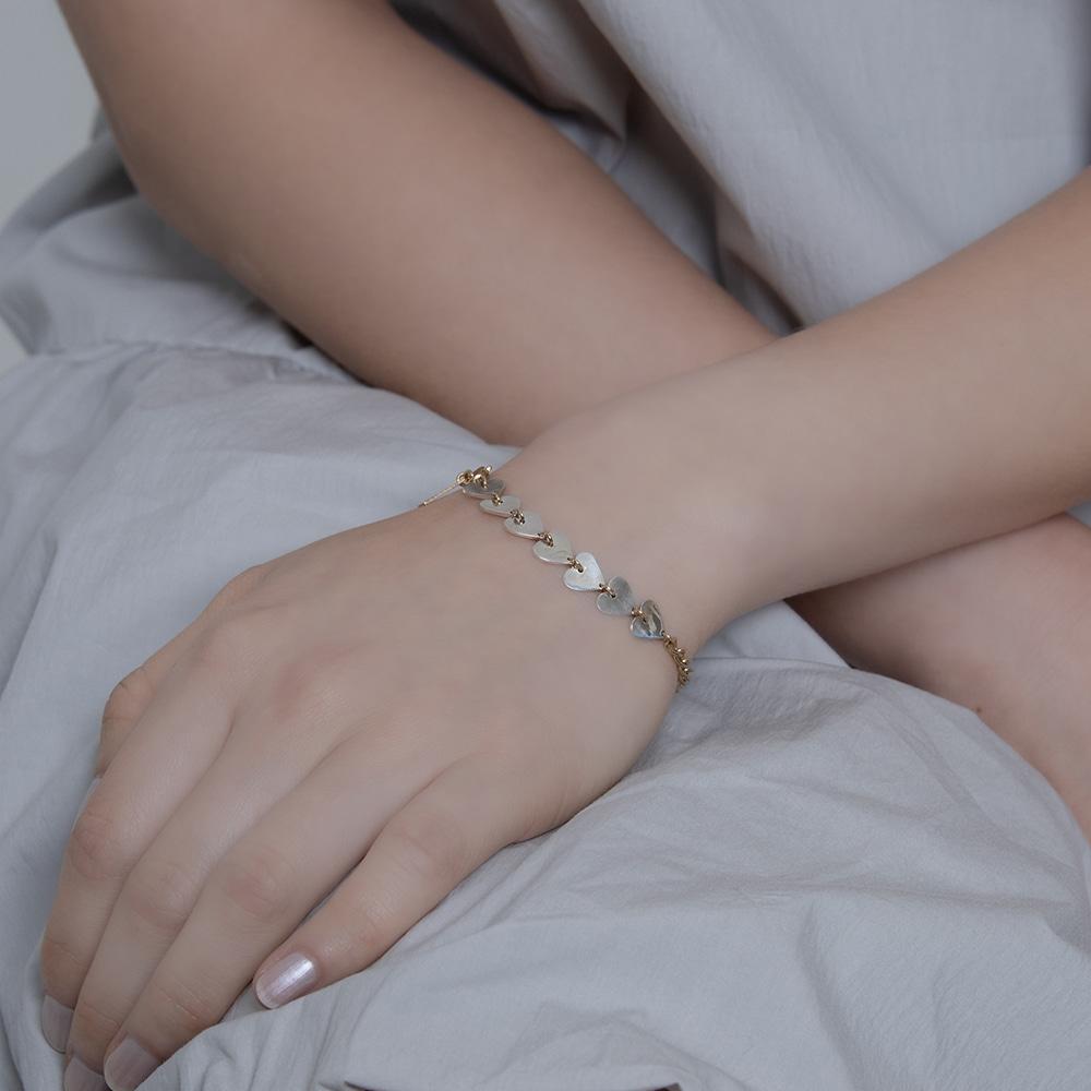 하이메 half harmony heart bracelet [silver]