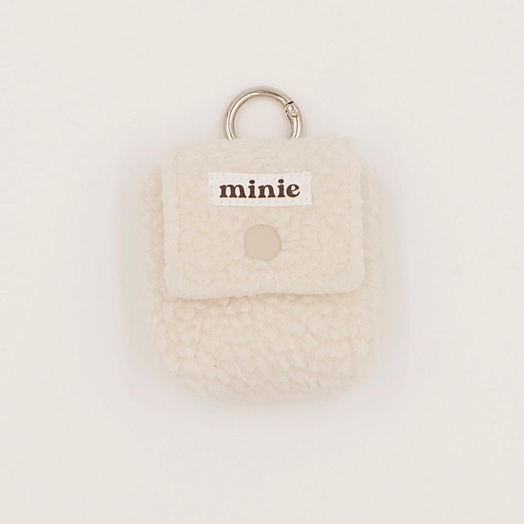 earphone pouch (fleece) - Ivory