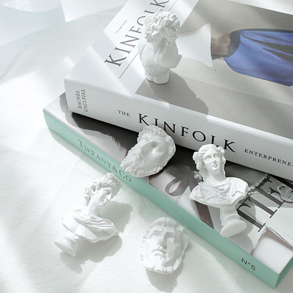 미니 석고상 10개 세트 비너스 다비드 아그리파 헤르메스 줄리앙 엔틱 오브제 장식품