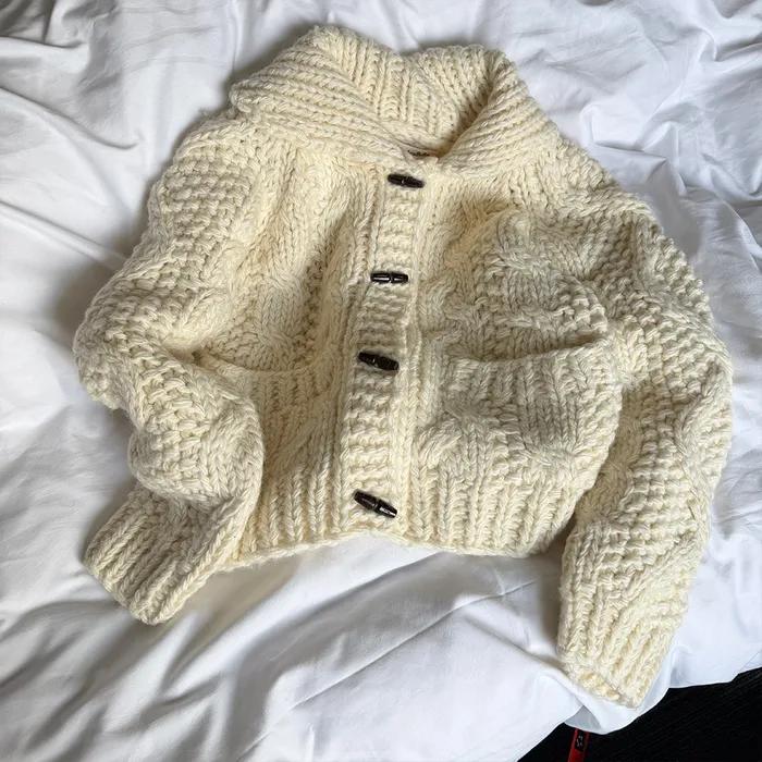 [2nd] Hayden Handmade Cardigan Sweater - Cream