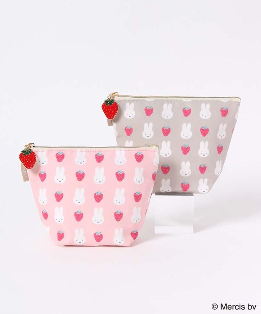 [블루블루엣 bleu bleuet -미피 시리즈 ] 미피 스트로베리 배모양 파우치