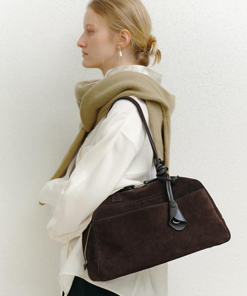 Tove Bowling bag (suede brown)