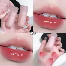 DIKALU 미러 워터 립 글로스 크리스탈 젤리 립스틱, 하이드레이팅 플럼핑 모이스처라이징 컬러 립 틴트, 입술 케어 메이크업 뷰티